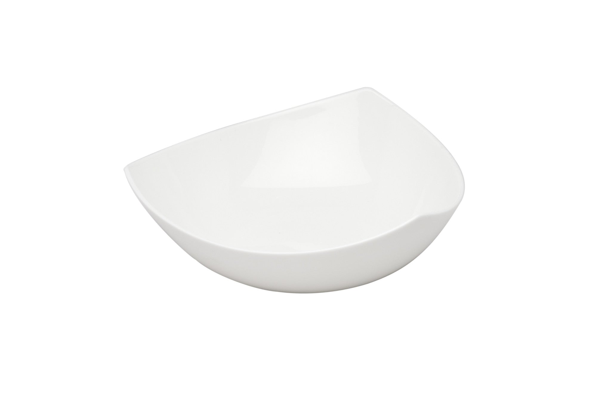 White Six Piece Triangle Bone China Service For Six Bowl Set-2