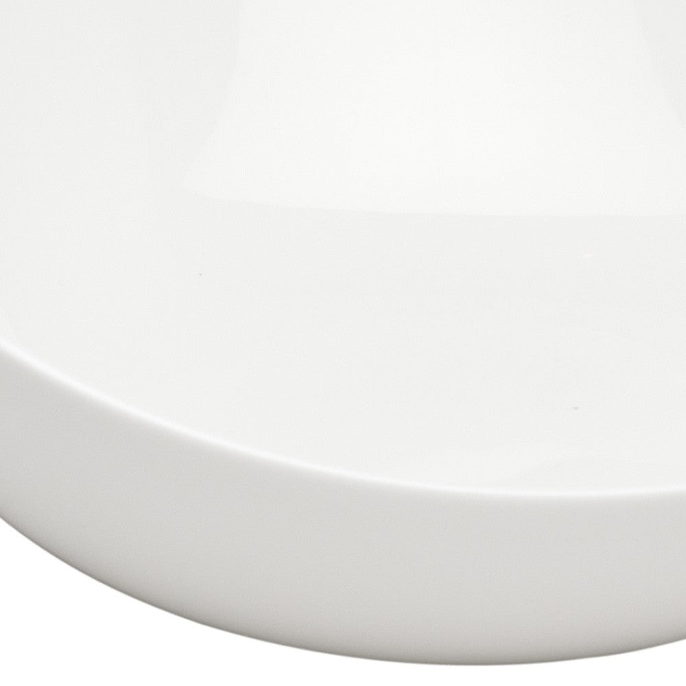 White Six Piece Triangle Bone China Service For Six Bowl Set-6