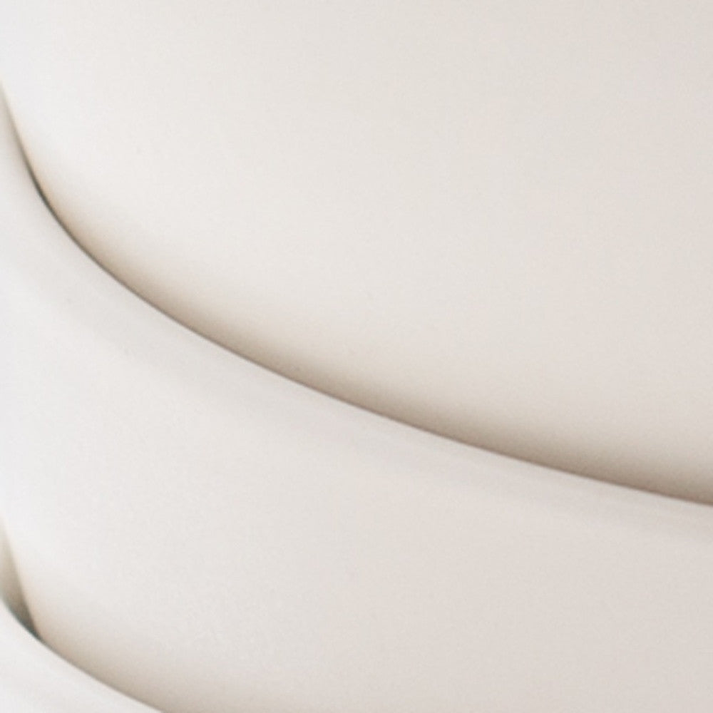 White Four Piece Porcelain Service For Four Bowl Set-Dinnerware-DECOROLALA