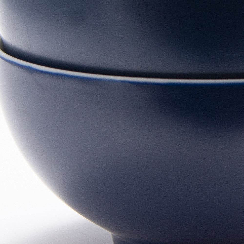 Blue and White Four Piece Porcelain Service For Four Bowl Set-Dinnerware-DECOROLALA