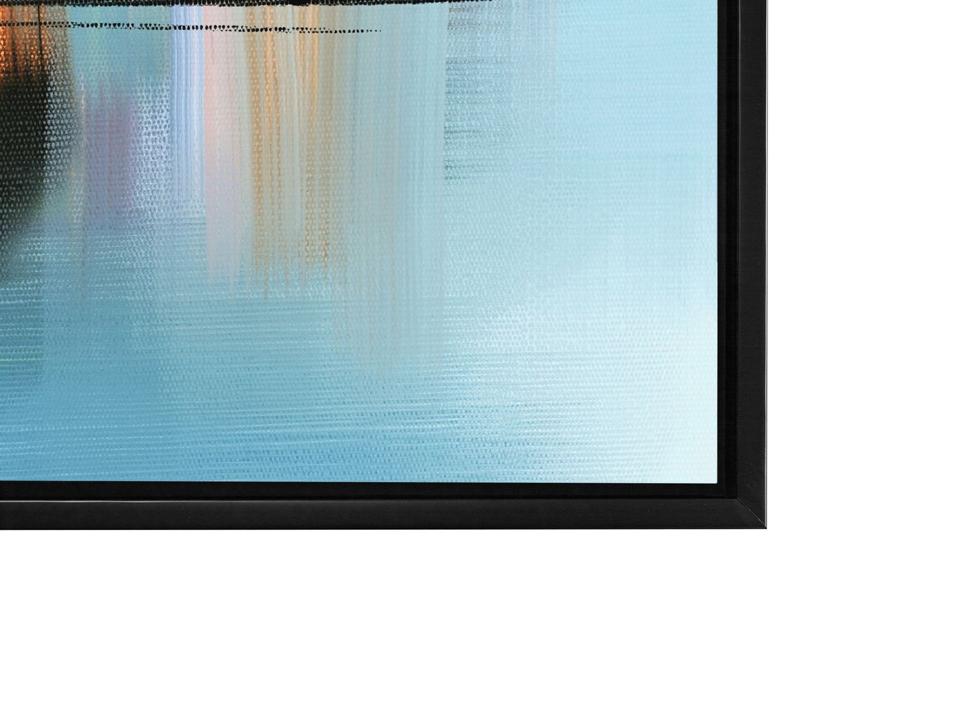 Wall Art-Hues of Blue Abstract- Fine Art Canvas - RGB varnish #4836-105-Wall Decor-DECOROLALA