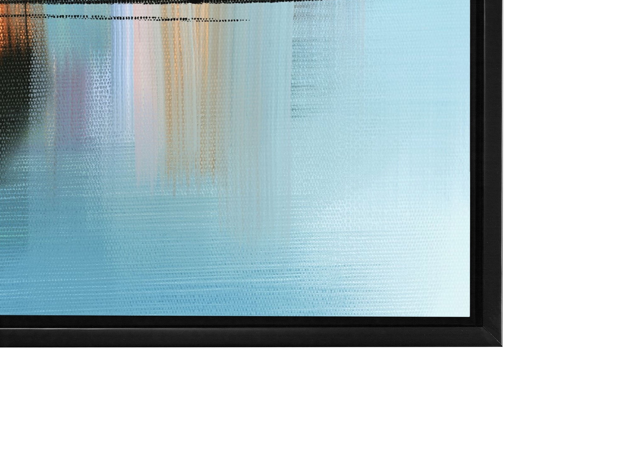 Wall Art-Hues of Blue Abstract- Fine Art Canvas - RGB varnish #4836-105-Wall Decor-DECOROLALA