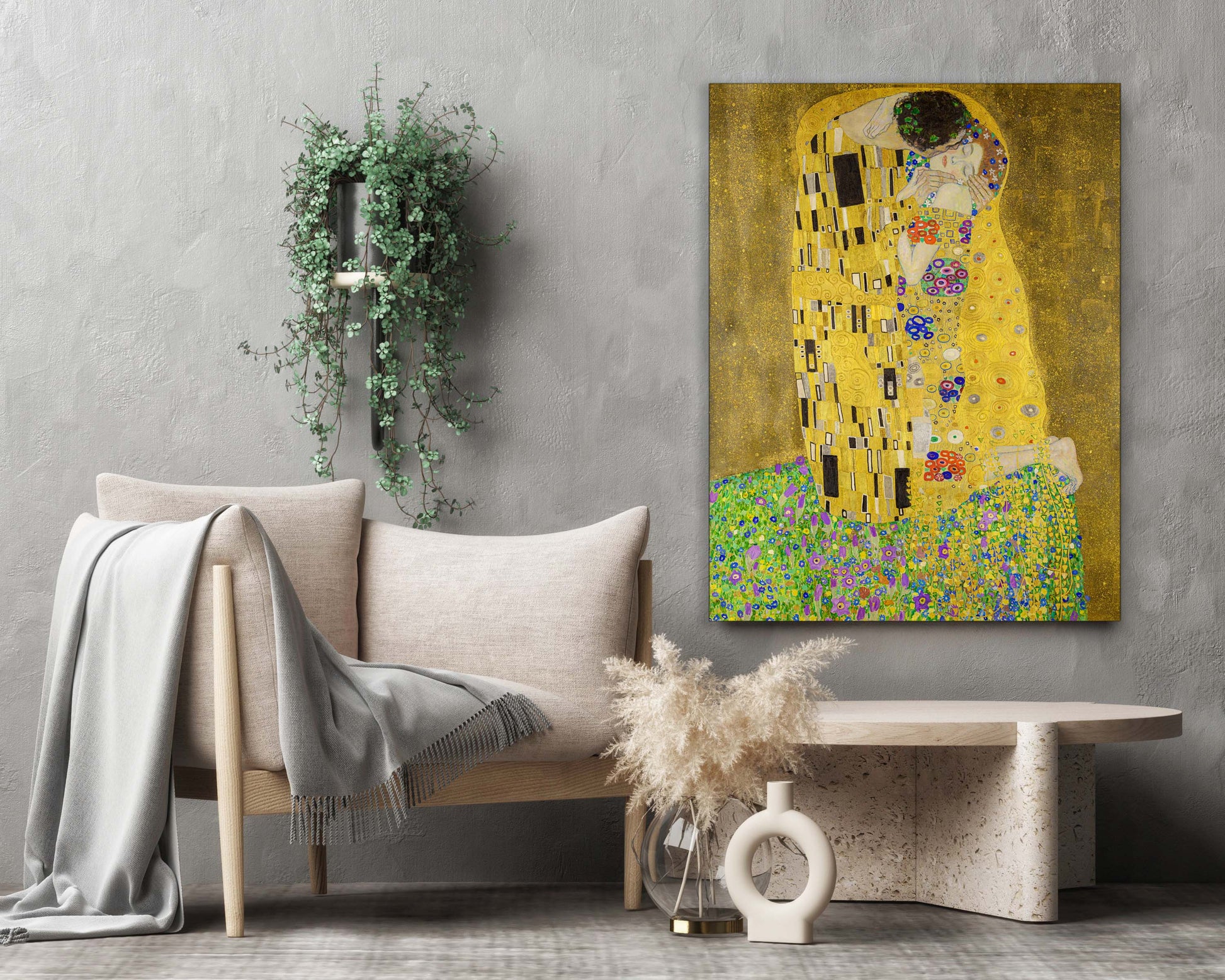 " The Kiss" Fine Art-Gold varnish-Wall Decor-DECOROLALA