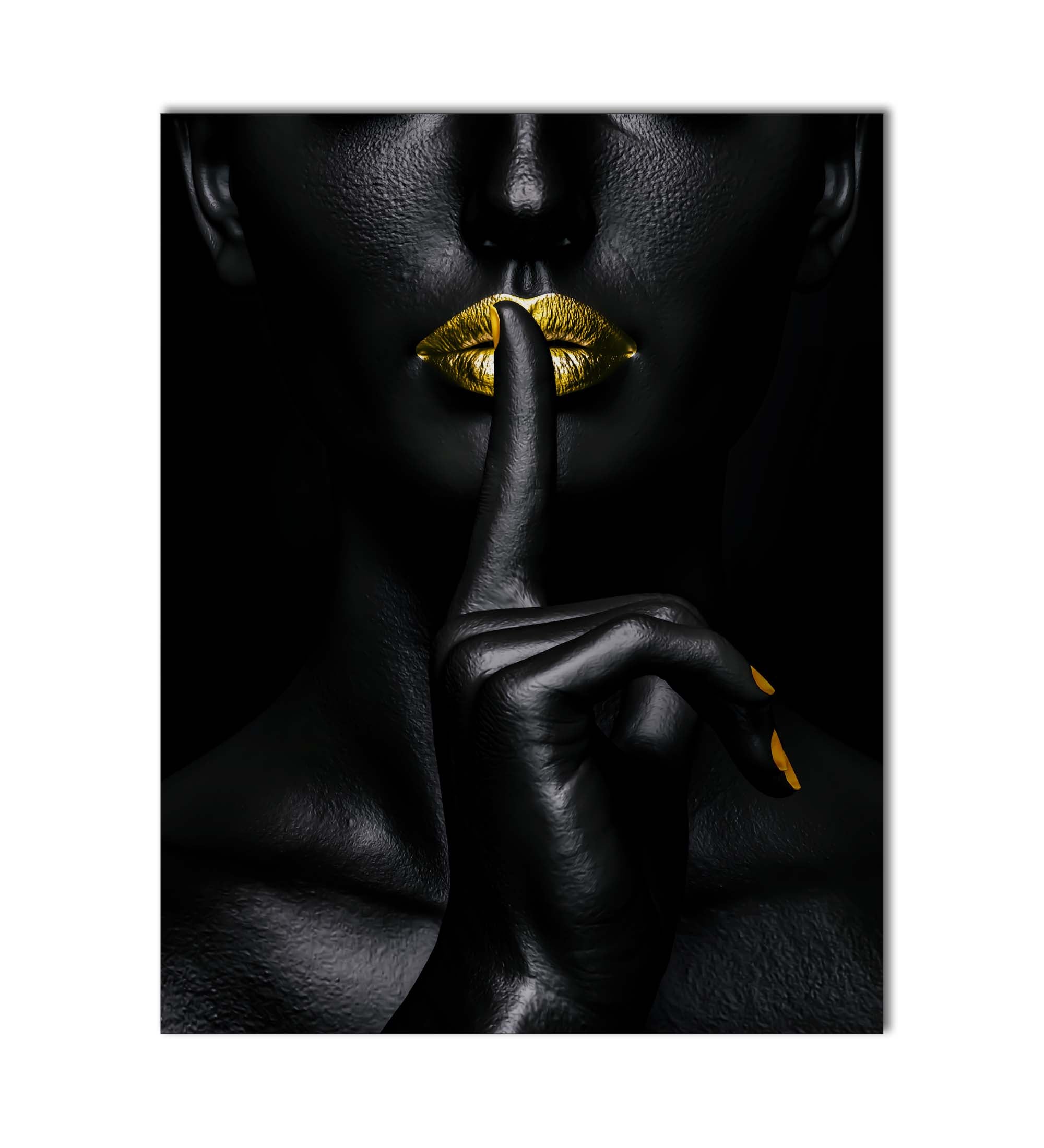 Noir Or-Abstract Gold and Black Wall art- Fine Art-Gold varnish-Wall Decor-DECOROLALA