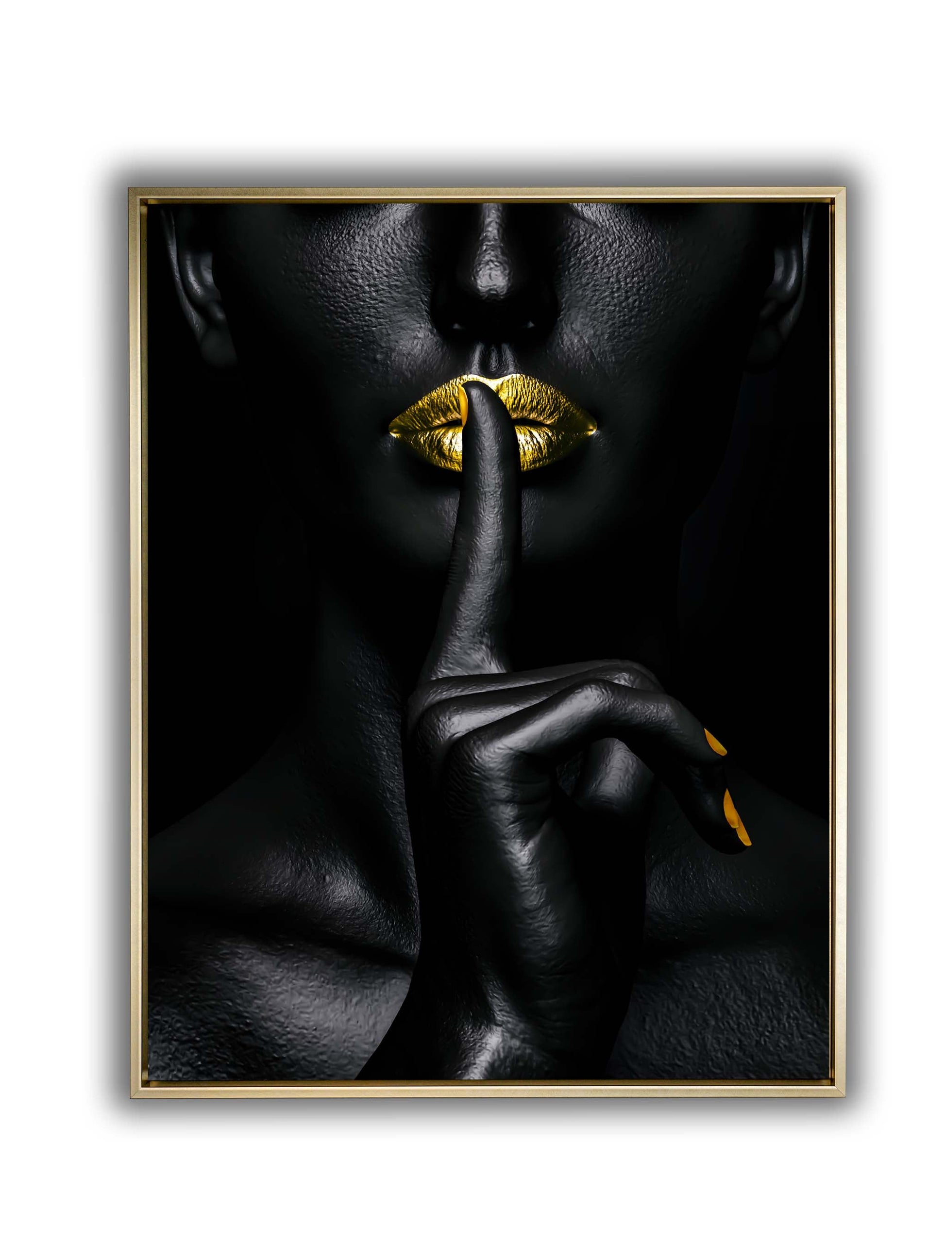Noir Or-Abstract Gold and Black Wall art- Fine Art-Gold varnish-Wall Decor-DECOROLALA