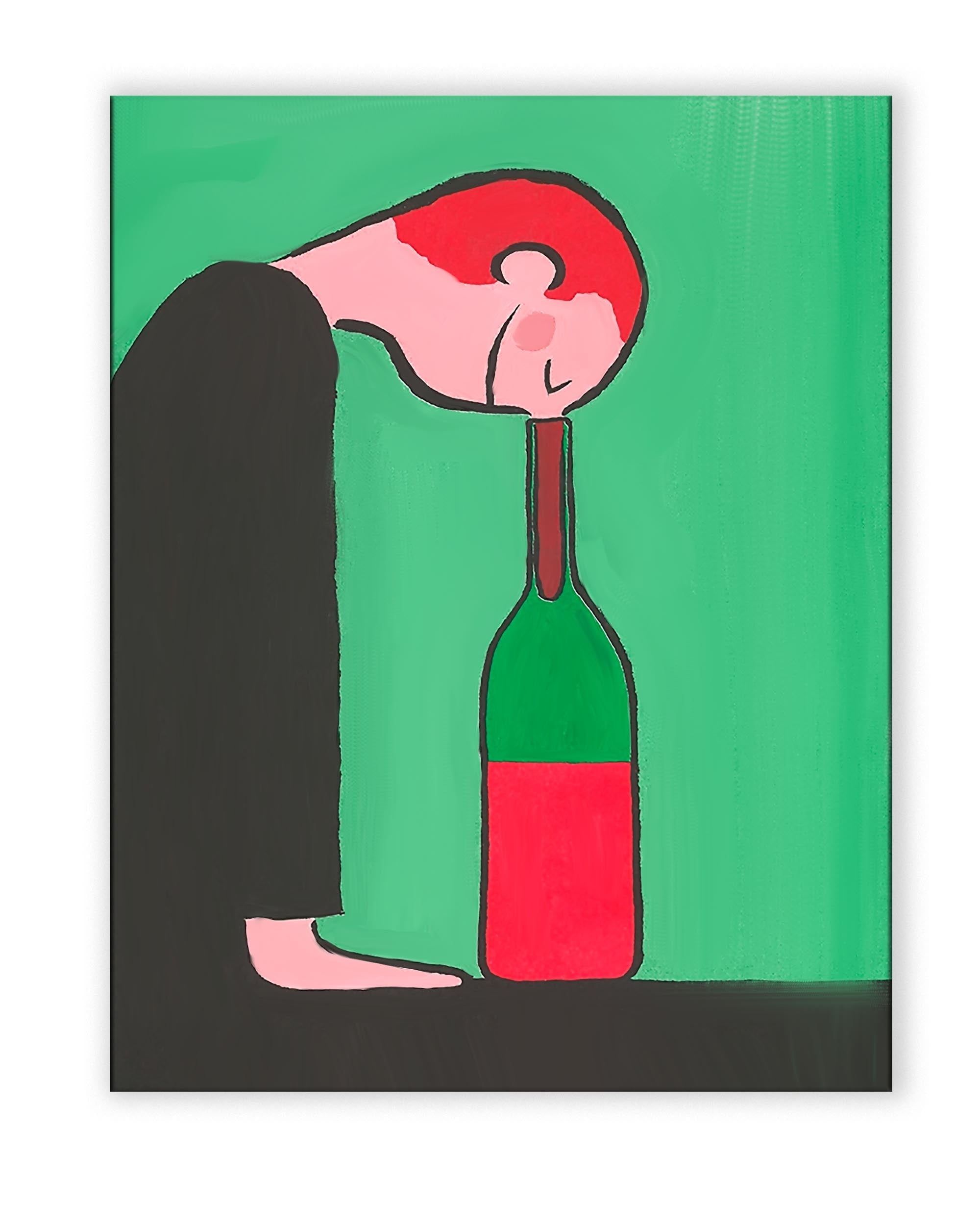 Canvas Wall Art- Enjoyment of wine- Wall Decor-Posters, Prints, & Visual Artwork-DECOROLALA