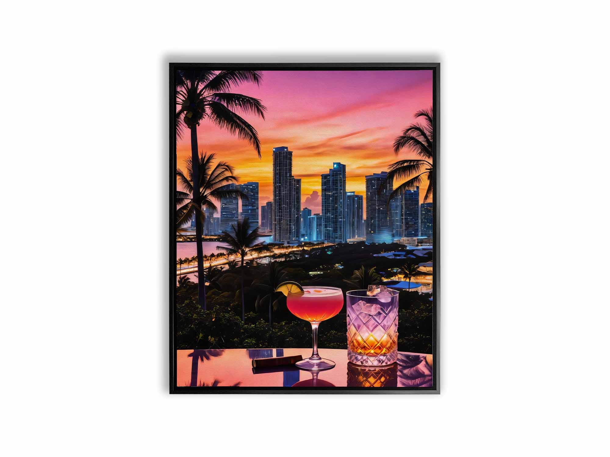 " Miami Vibe" Fine Art Canvas-Fine Art Canvas-DECOROLALA