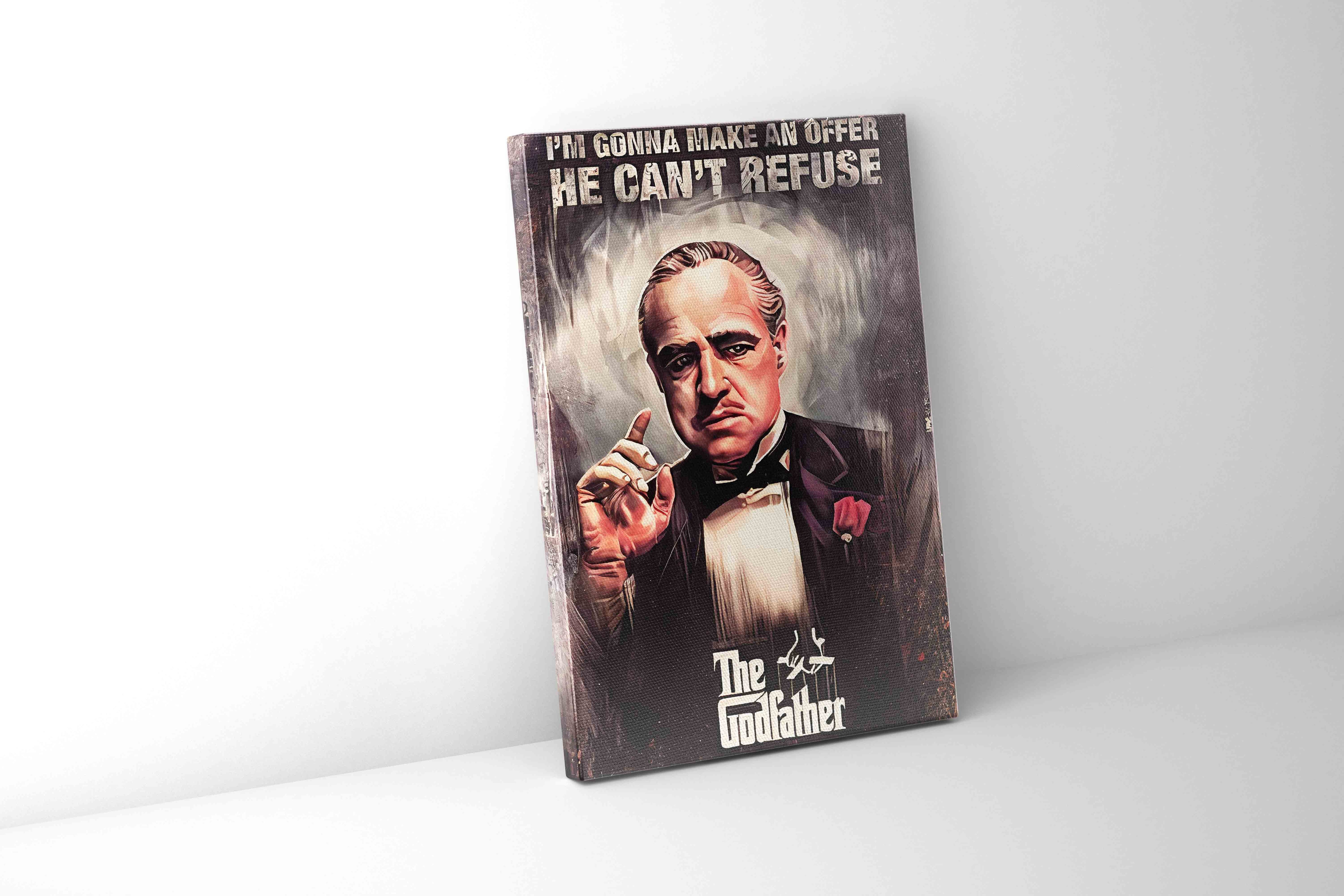 "Godfather" Fine Art Canvas Print-canvas-DECOROLALA