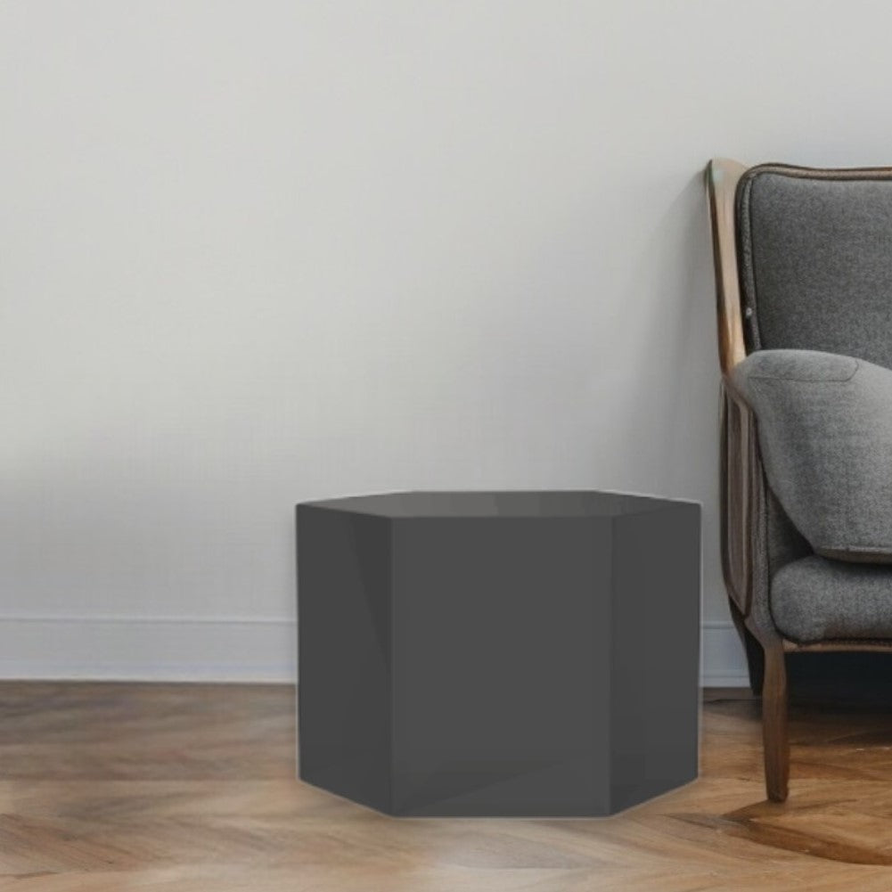 9" Gray Wood End Table-End-Side Tables-DECOROLALA