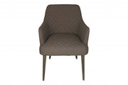 23" Gray Polyester Blend And Natural Solid Color Side Chair-Accent Chairs-DECOROLALA