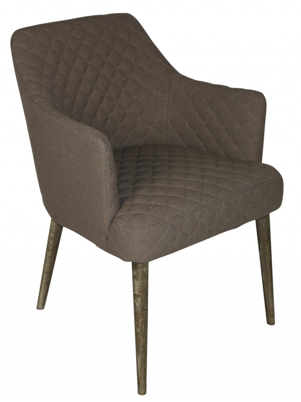 23" Gray Polyester Blend And Natural Solid Color Side Chair-Accent Chairs-DECOROLALA