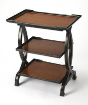 29" Cherry Manufactured Wood Rectangular End Table With Two Shelves-0
