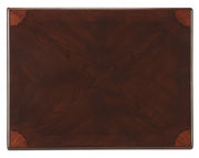 25" Dark Brown Solid And Manufactured Wood Rectangular End Table With Drawer-0