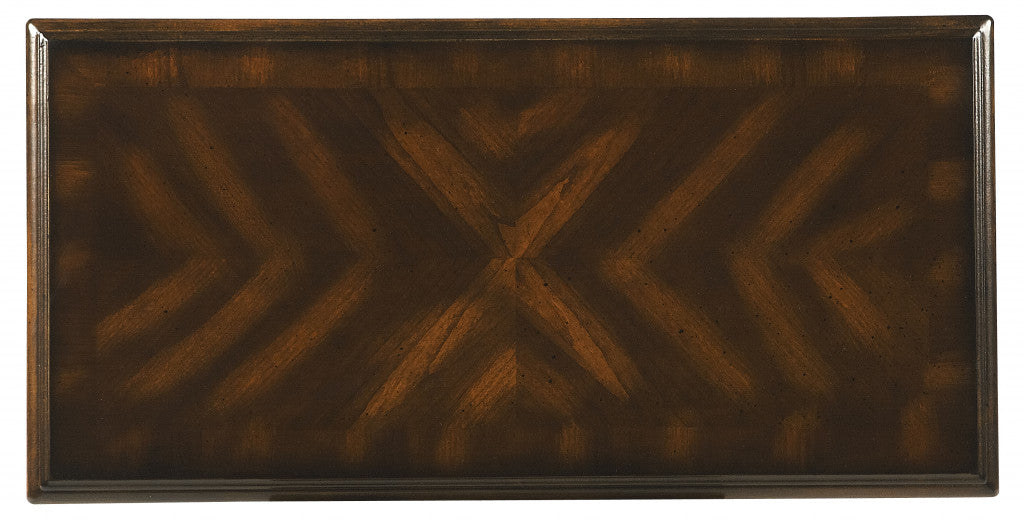 24" Wood Brown End Table With Shelf-2