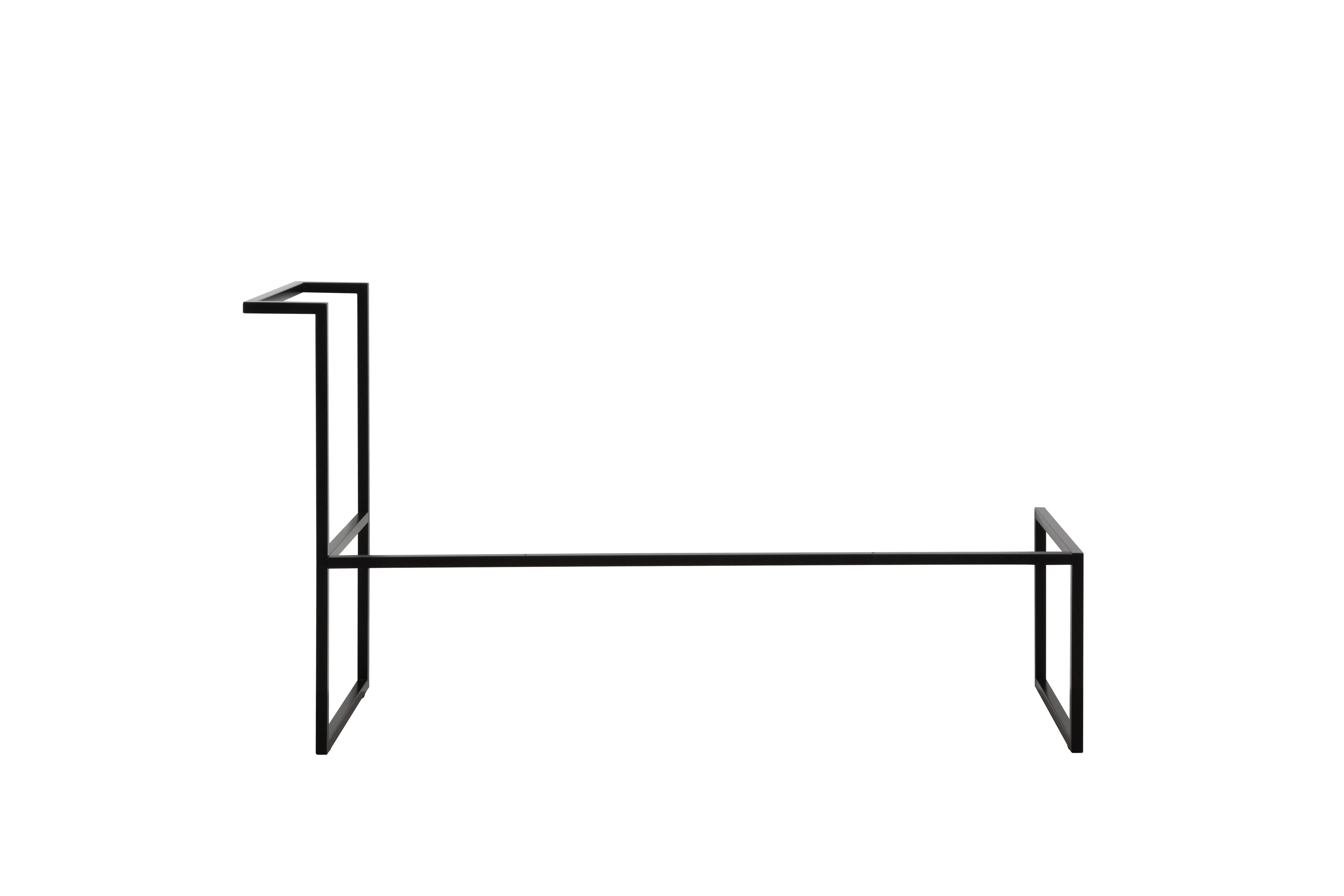 47" Matte Black Stainless Steel Frame for Wall Mounted Vanities