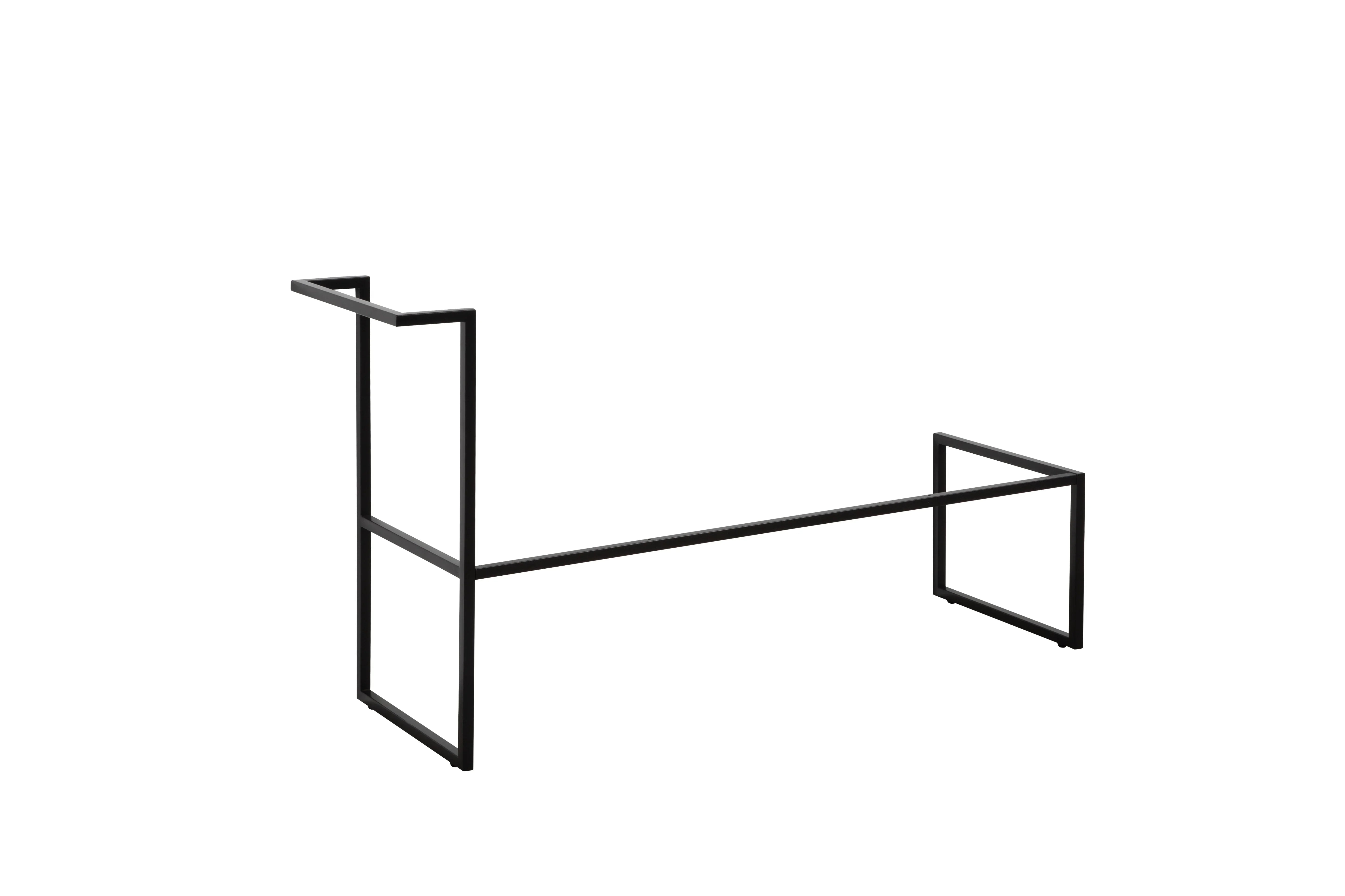 47" Matte Black Stainless Steel Frame for Wall Mounted Vanities