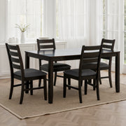 4900 Wood 5-Piece Extendable Dining Set - 59" Rectangular Table