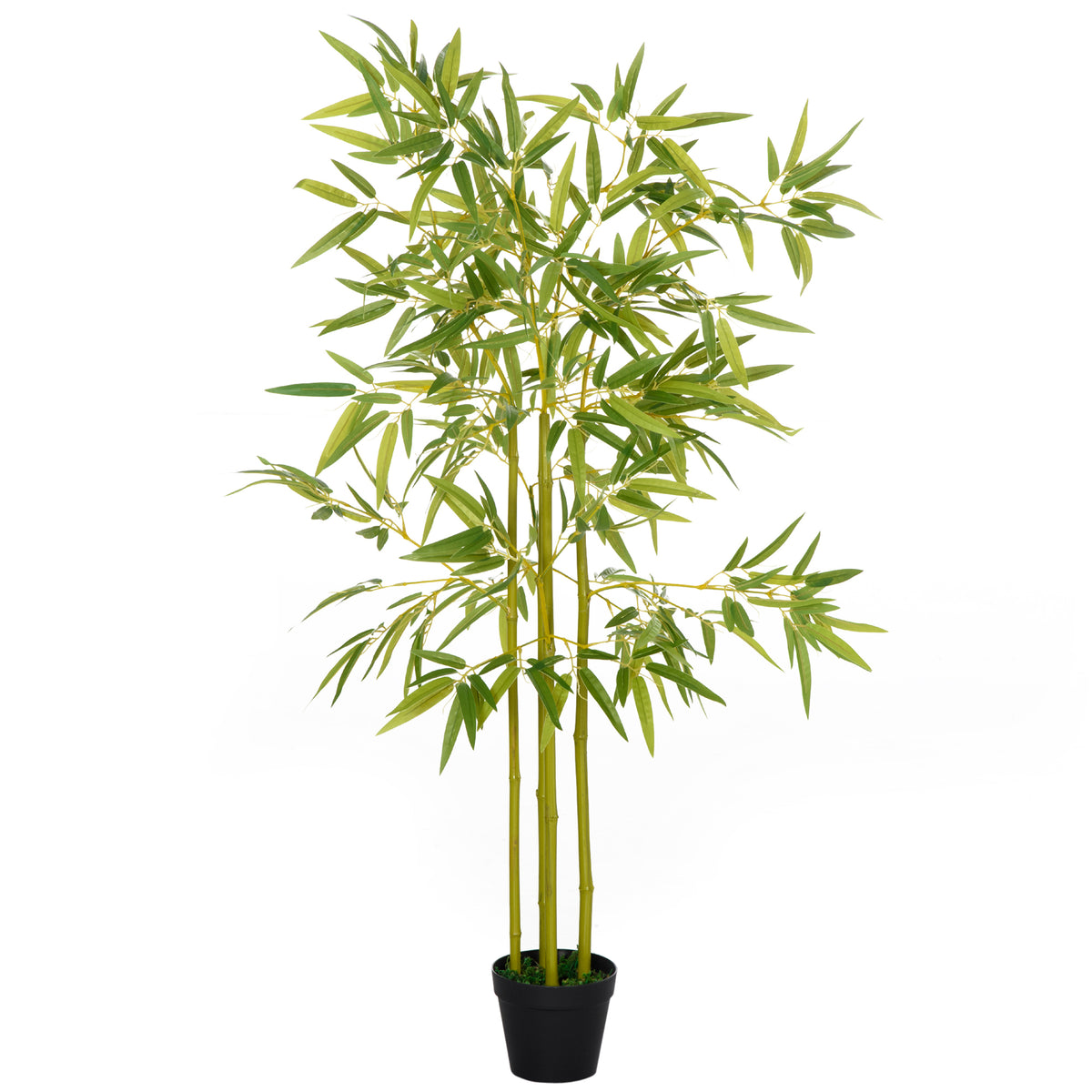 4FT Artificial Bamboo Tree Faux Decorative Plant in Nursery Pot for Indoor D√©cor-Artificial Trees-DECOROLALA