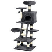 52 Inch Large Cat Tree for Indoor Cats, Dark Grey