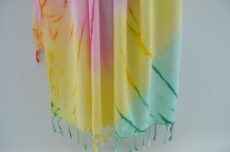 TIE DYE TURKISH TOWEL-Turkish Towel-DECOROLALA