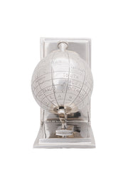 4.5" X 6.75" X 7.75" Alum Globe Bookend Set Of Two-Organizers-DECOROLALA