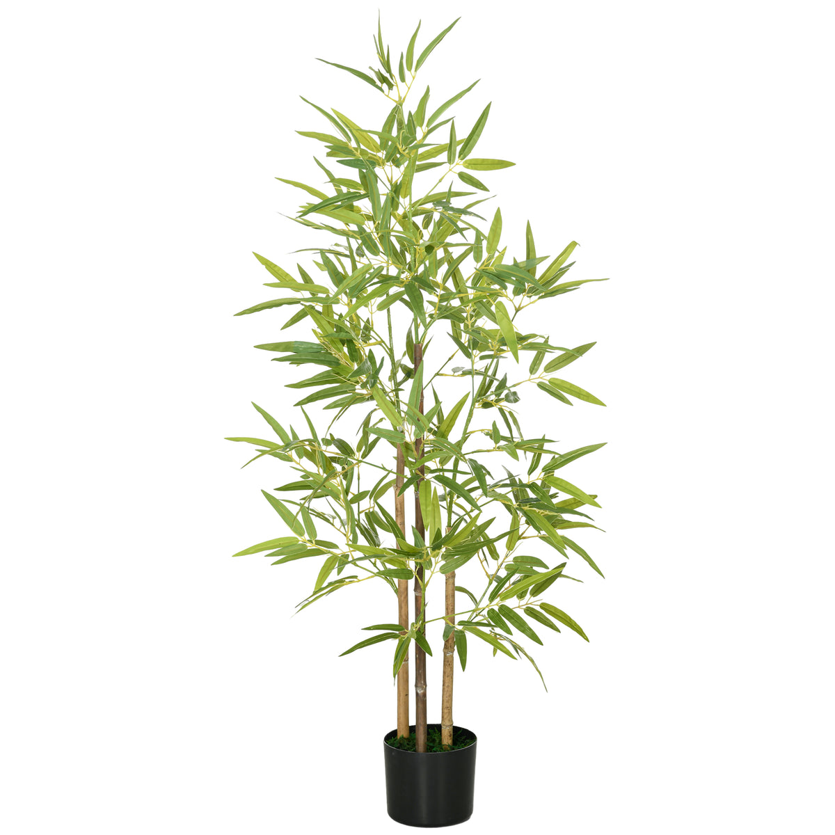 4ft Artificial Tree, Indoor Fake Bamboo with Pot, for Home Office Living Room Decor-Artificial Trees-DECOROLALA