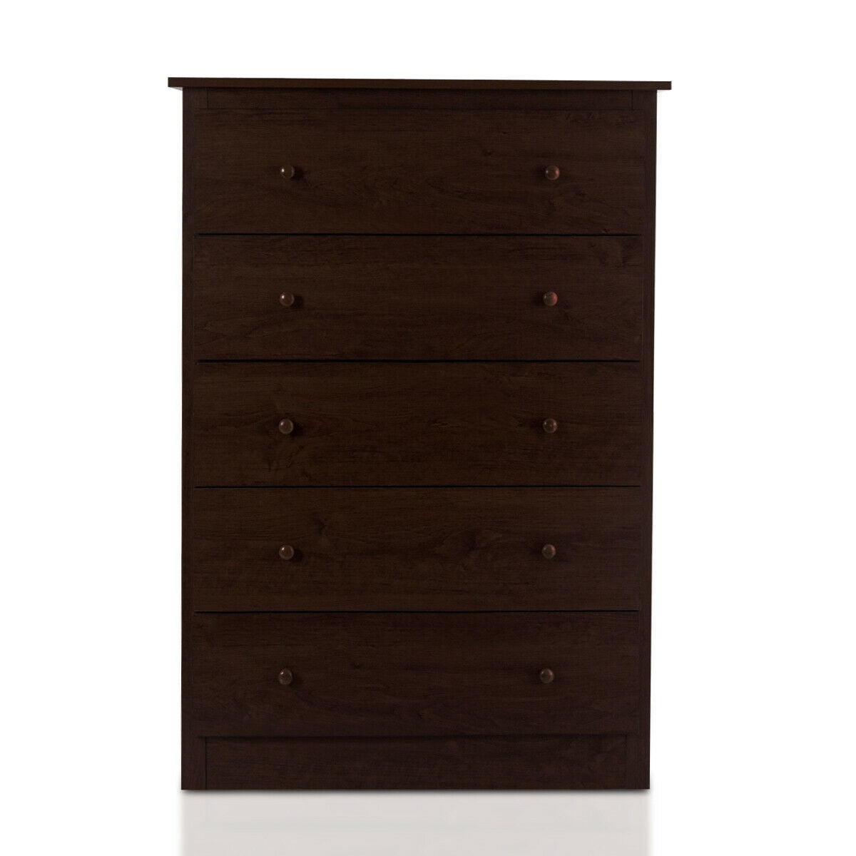 5-Drawer Dresser - Dark Brown (min order qty 2)-Dressers & Chests-DECOROLALA