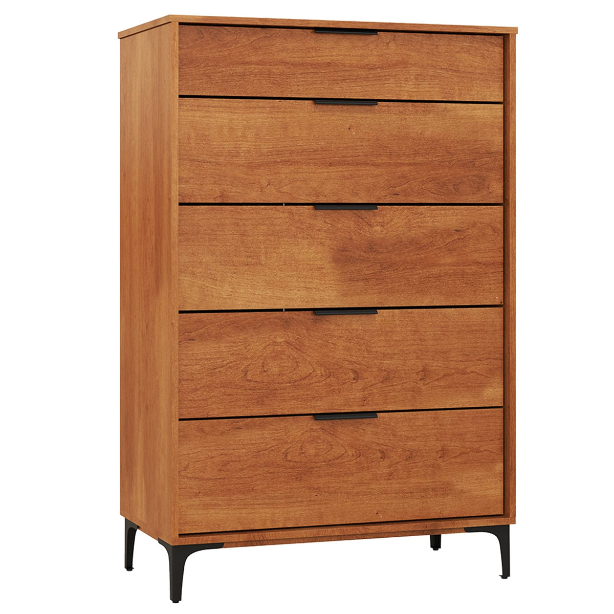 5-Drawer Dresser - Cherry (min order qty 2)-Dressers & Chests-DECOROLALA