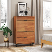 5-Drawer Dresser - Cherry (min order qty 2)-Dressers & Chests-DECOROLALA