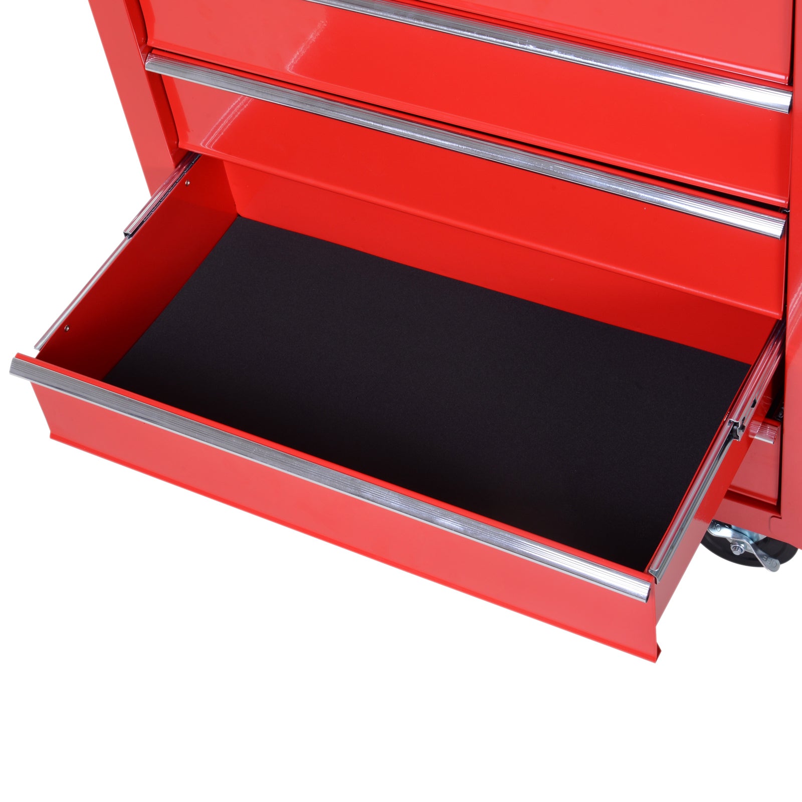 5-Drawer Rolling Steel Tool Chest - Red 27"L x 30"H-DECOROLALA