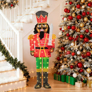 5 FT Giant Nutcracker with Glitter Sword for Outdoor-Christmas Inflatables-DECOROLALA