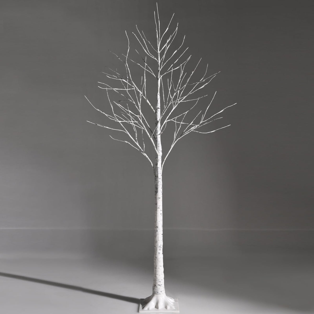 5 Feet Pre-lit White Twig Birch Tree with 72 LED Lights for Christmas-Christmas Trees-DECOROLALA