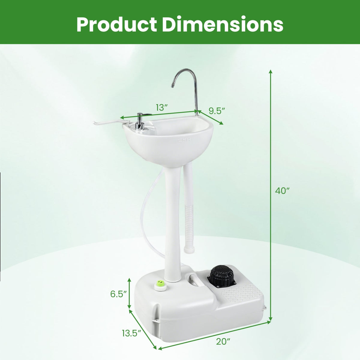5 Gallon Portable Wash Sink-Kitchen Tools-DECOROLALA