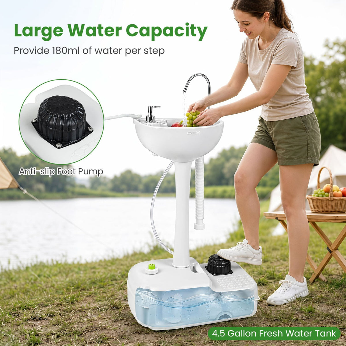 5 Gallon Portable Wash Sink-Kitchen Tools-DECOROLALA