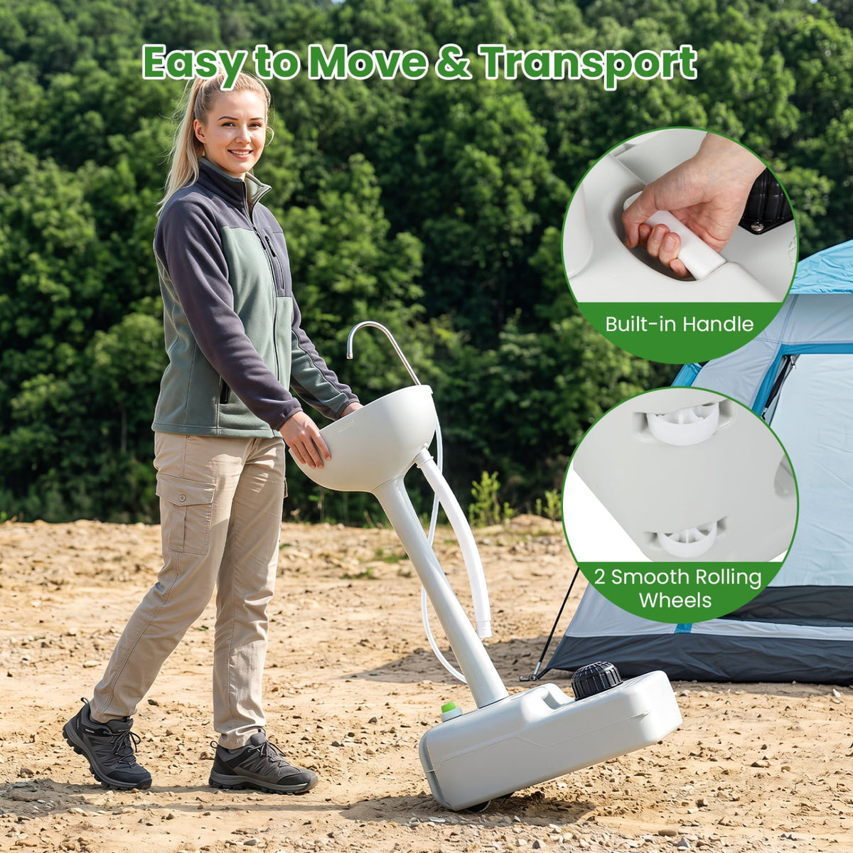 5 Gallon Portable Wash Sink-Kitchen Tools-DECOROLALA