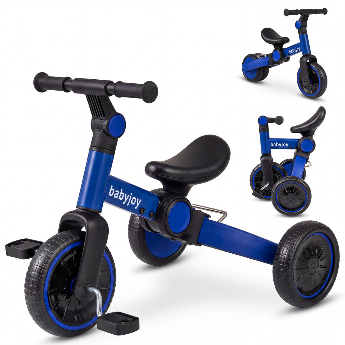 Vélo pour tout-petit 5-en-1, draisienne pour enfant avec pédales amovibles