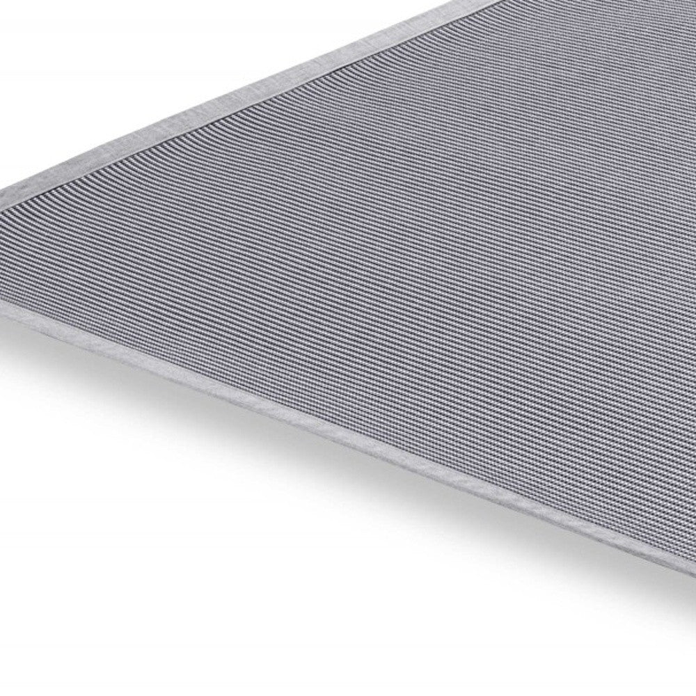 5' Light Gray Square Indoor Outdoor Area Rug-Outdoor Rugs-DECOROLALA