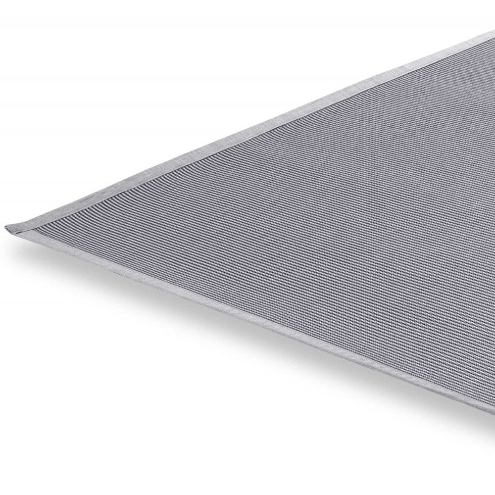 5' Light Gray Square Indoor Outdoor Area Rug-Outdoor Rugs-DECOROLALA