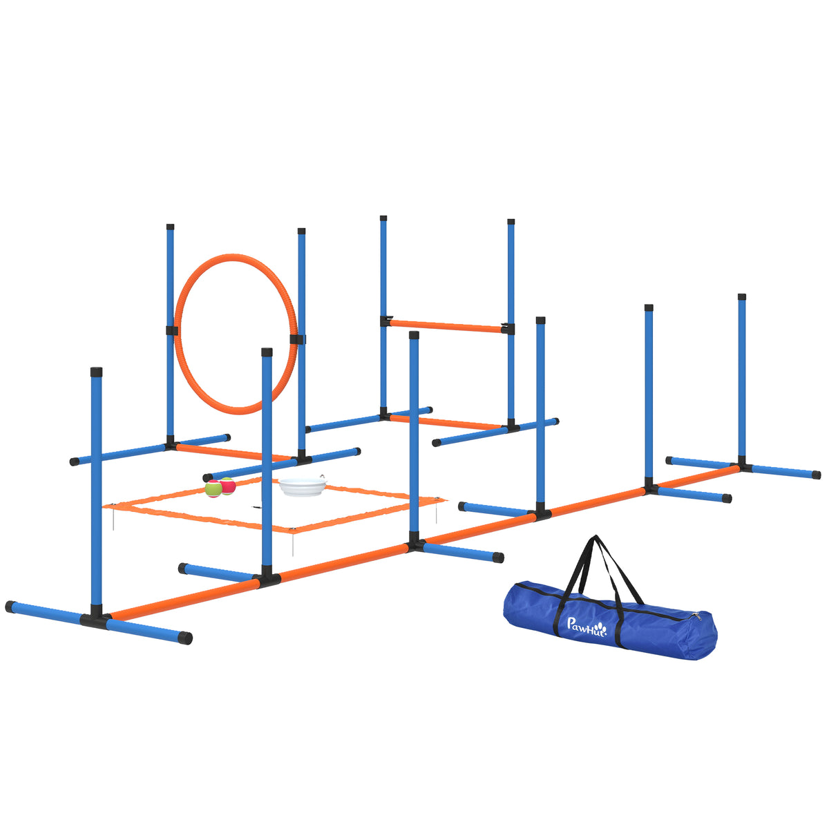 5-Piece Dog Agility Training Starter Kit with Carrying Bag-Dogs-DECOROLALA