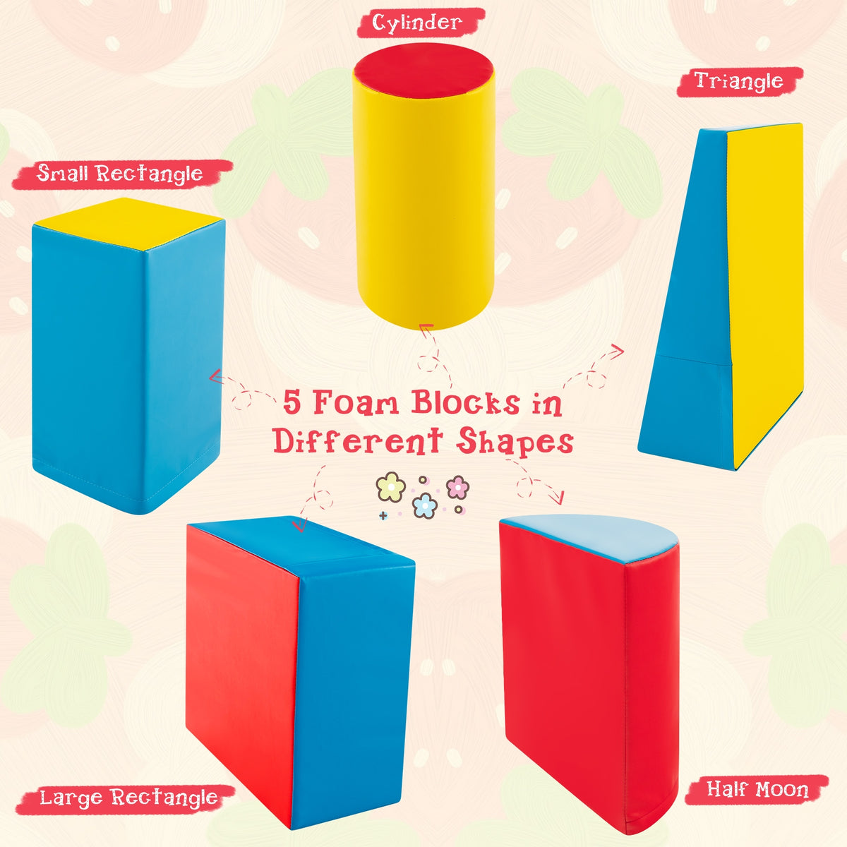 5-Piece Kids Climb and Crawl Activity Playset