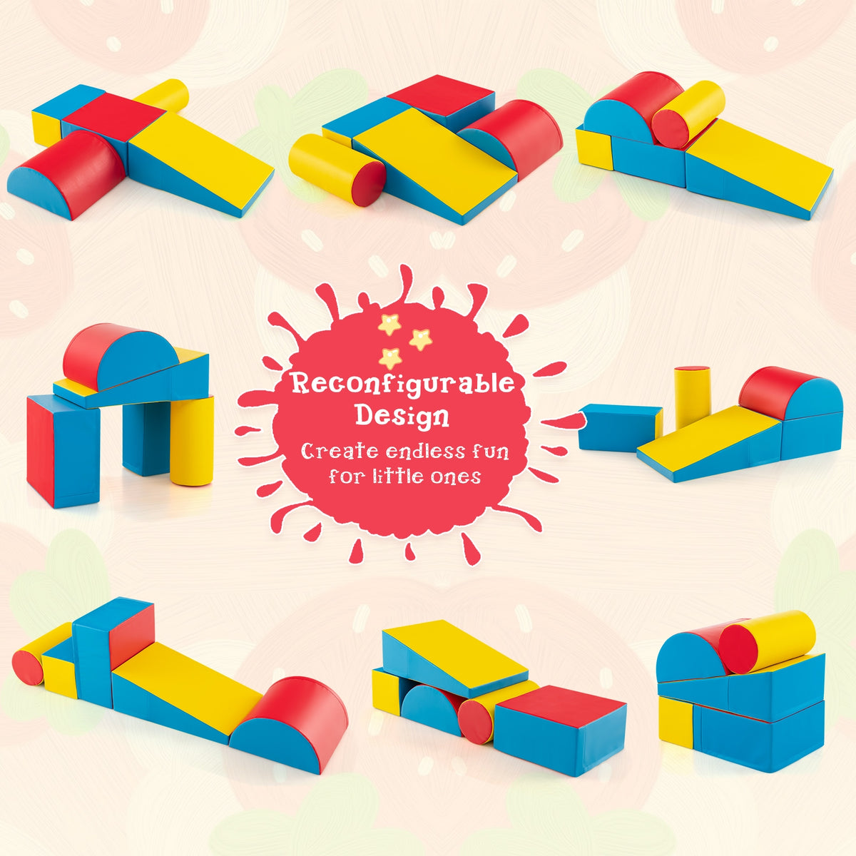 5-Piece Kids Climb and Crawl Activity Playset