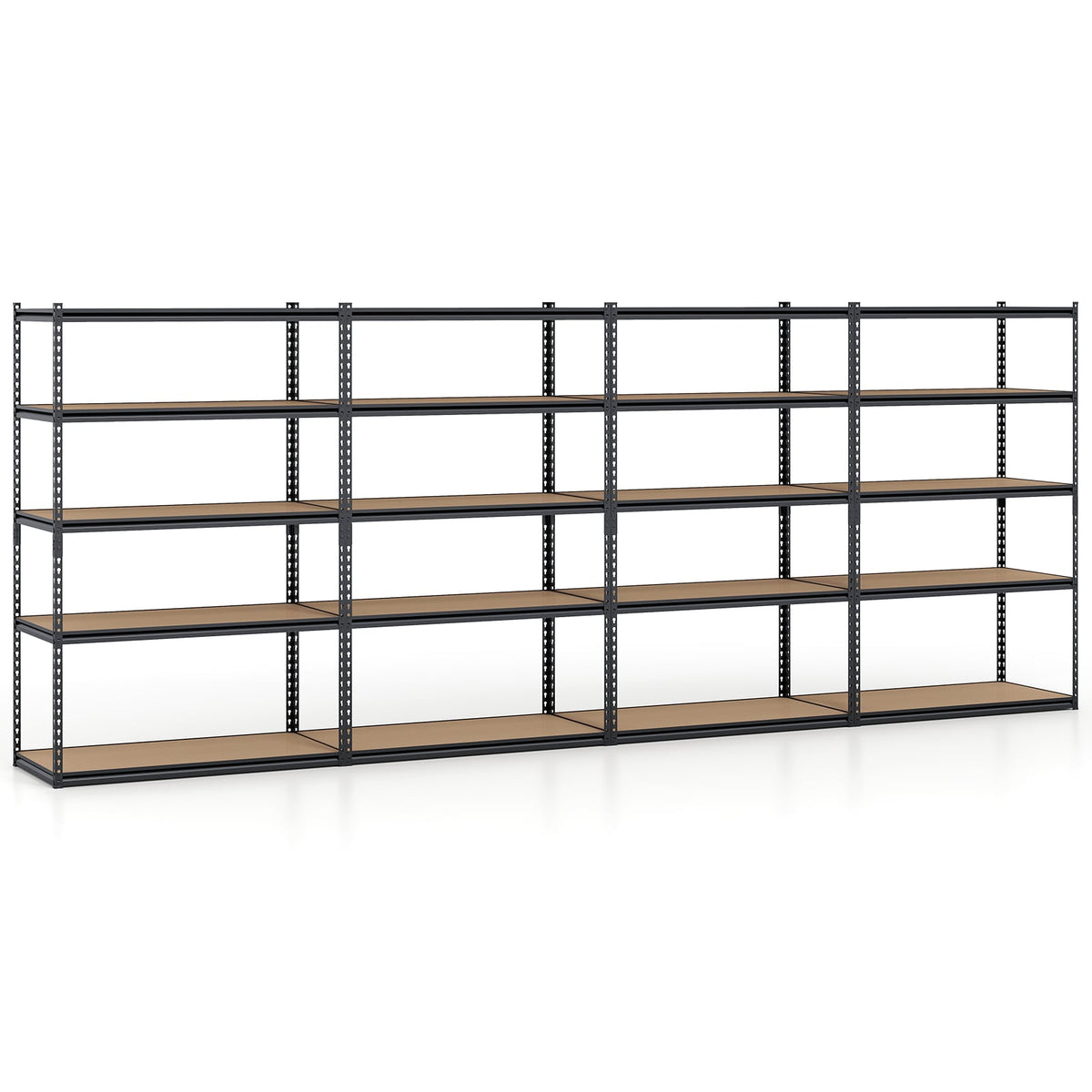 5-Tier Garage Shelving Unit 2200 LBS Heavy Duty Adjustable Utility Rack-Set of 4-Garages-DECOROLALA