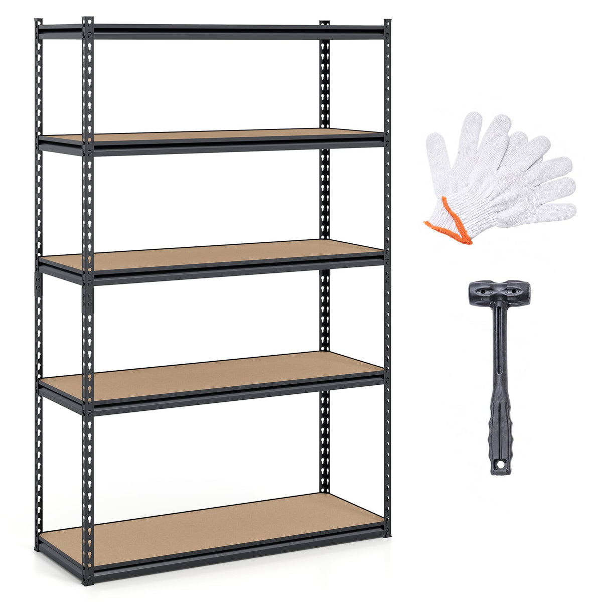 5-Tier Garage Shelving Unit for Warehouse and Basement-1 piece-Garages-DECOROLALA