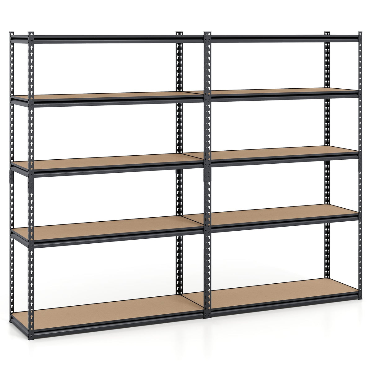5-Tier Garage Shelving Unit for Warehouse and Basement-Set of 2-Garages-DECOROLALA