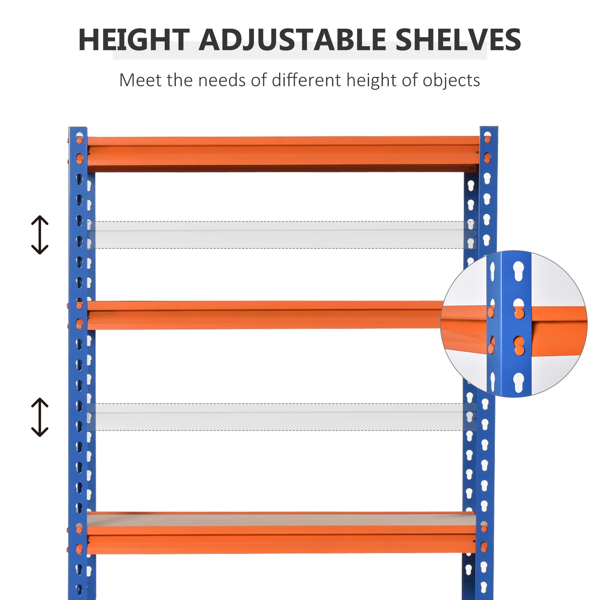 5-Tier Heavy Duty Garage Shelving Unit - 31.5"x15.75"x71.75"-Home Improvement > Tools > Tool Organizers-DECOROLALA