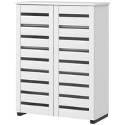 5-Tier Shoe Storage Cabinet - White 15 Pair Capacity-Home Furnishings > Storage & Organization > Shoe Storage Cabinets & Racks-DECOROLALA