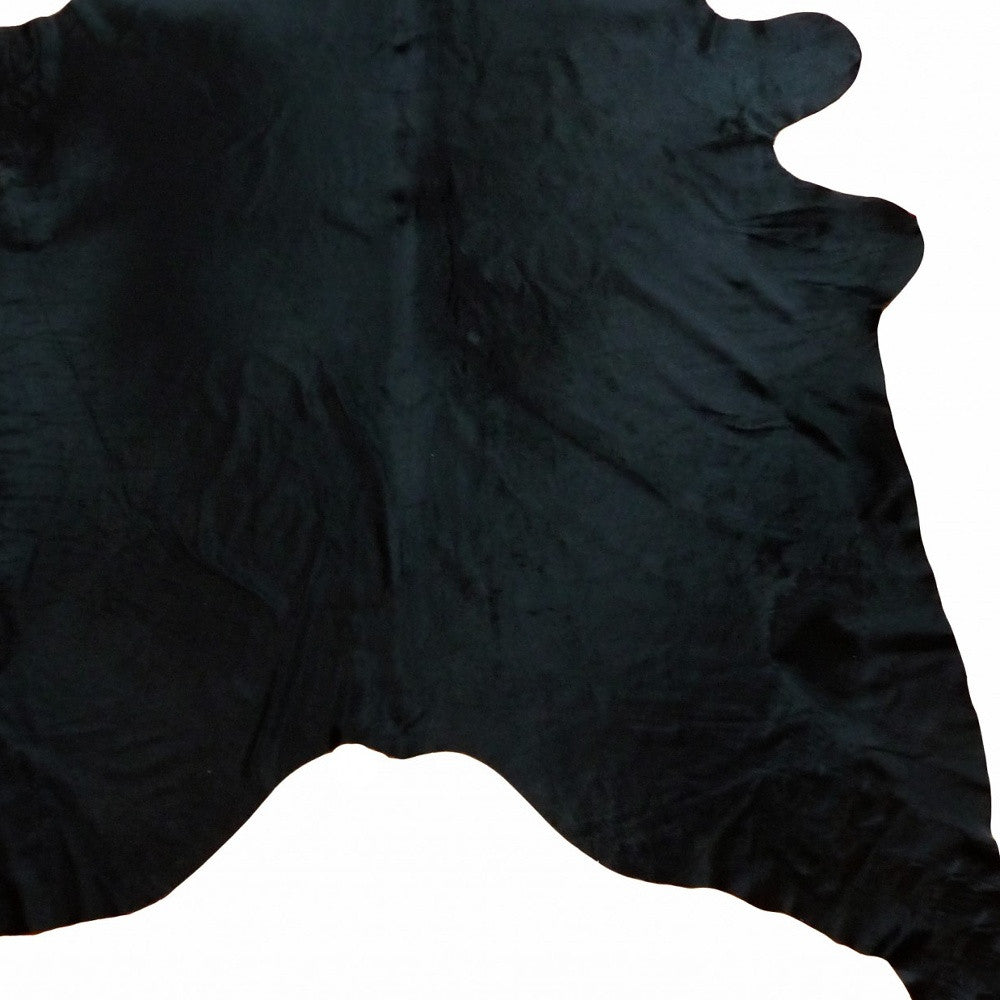 5' X 6' Brown And White Cowhide Handmade Area Rug-Area Rugs-DECOROLALA