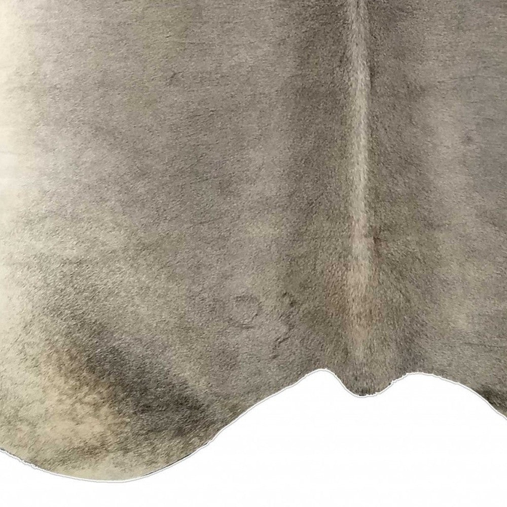 5' X 6' Brown And White Cowhide Handmade Area Rug-Area Rugs-DECOROLALA