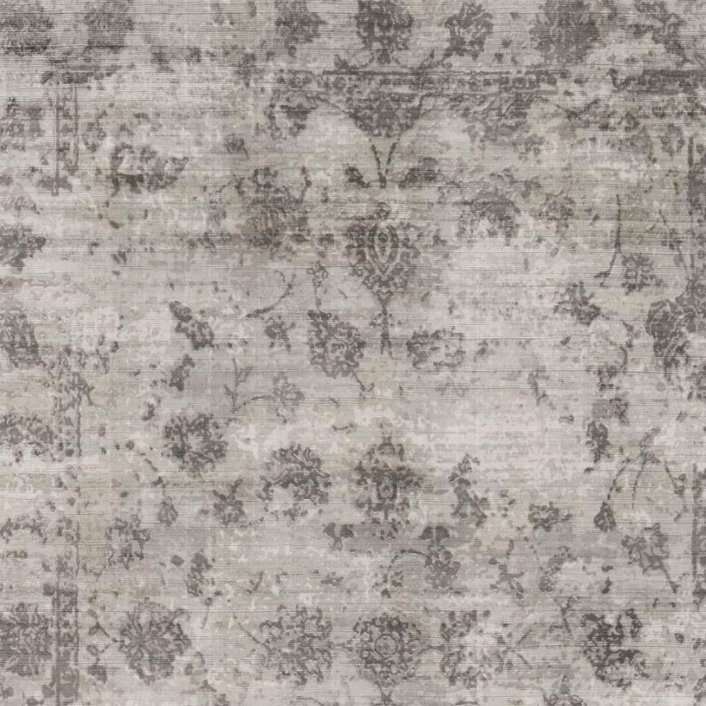 5' X 7' Beige Tan And Gold Abstract Hand Loomed Distressed Area Rug-Area Rugs-DECOROLALA