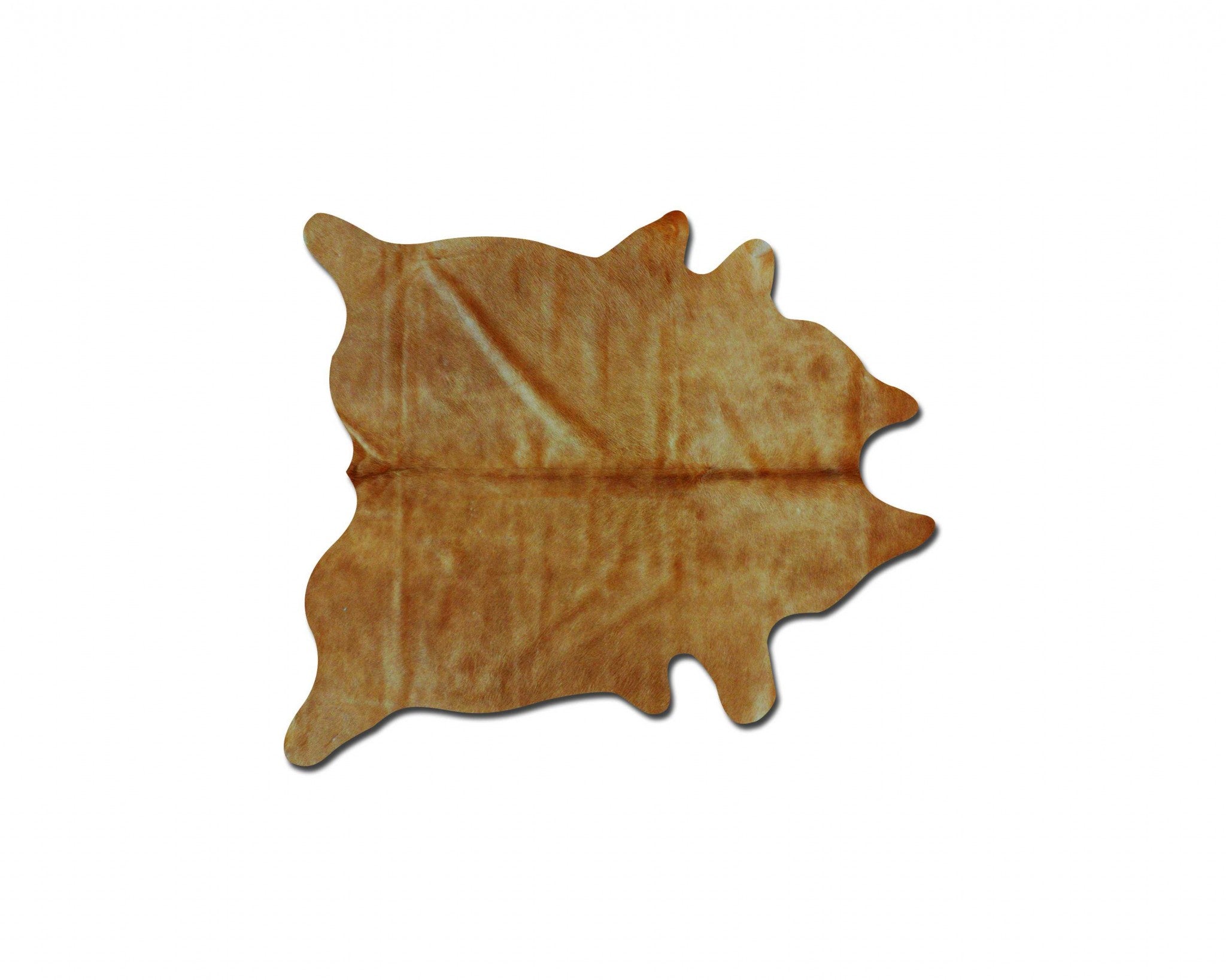 5' X 7' Black And Gold Cowhide Cowhide Print Area Rug-Area Rugs-DECOROLALA